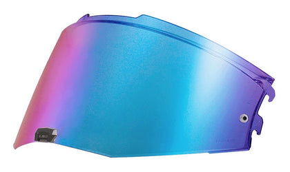LS2 Advant II dark rainbow iridium outer face shield
