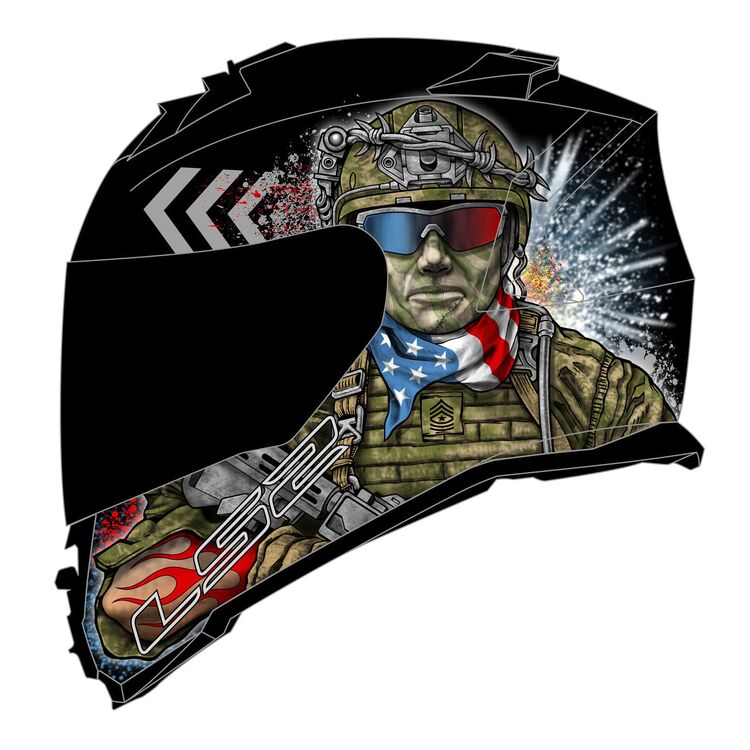 ls2 assault flag helmet LS2 Assault Commando Graphic Helmet – Eagle Leather