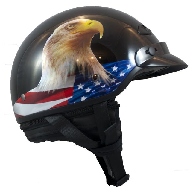 LS2 Bagger Murica Helmet Eagle Leather LS2 Bagger Murica Helmet Eagle Leather