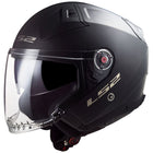 LS2 Infinity II Open Face Helmet Solid: The LS2 Infinity offers that ultimate sense of freedom riders want, wrapped in a tech