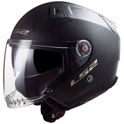 LS2 Infinity II Open Face Helmet Solid: The LS2 Infinity offers that ultimate sense of freedom riders want, wrapped in a tech