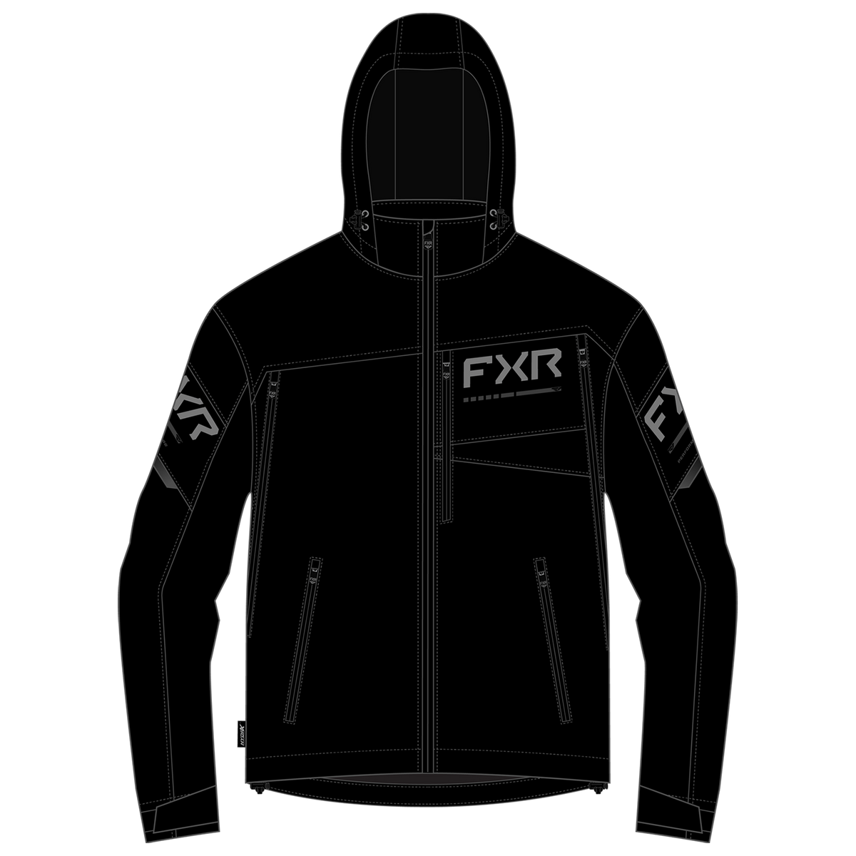 FXR Ascend Softshell Jacket Black/Gray