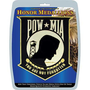 Medallion POW*MIA: Medallion POW*MIA Manufacturer Part Number: MD1015Eagle Emblems MD1015 Medallion-Pow*Mia (5-1/2")