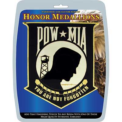 Medallion POW*MIA: Medallion POW*MIA Manufacturer Part Number: MD1015Eagle Emblems MD1015 Medallion-Pow*Mia (5-1/2")