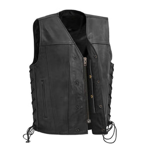 Men's High Roller Vest: The High Roller is a combo of club style and western style, in a V-neck with the classic 4 snap front