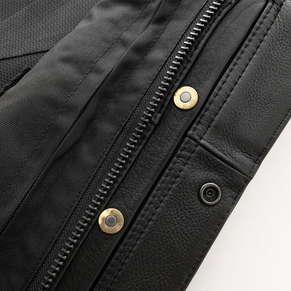 Eagle Hotshot CC Vest Tall: Take on the road with confidence in our Men's Hotshot Leather Vest