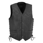 Men's Rancher Western Vest: When the timeless appeal of the Wild West meets the thrill of the open road, you get the Rancher 