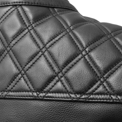 Men's Reaper Vest black diamond shoulder stitching detail