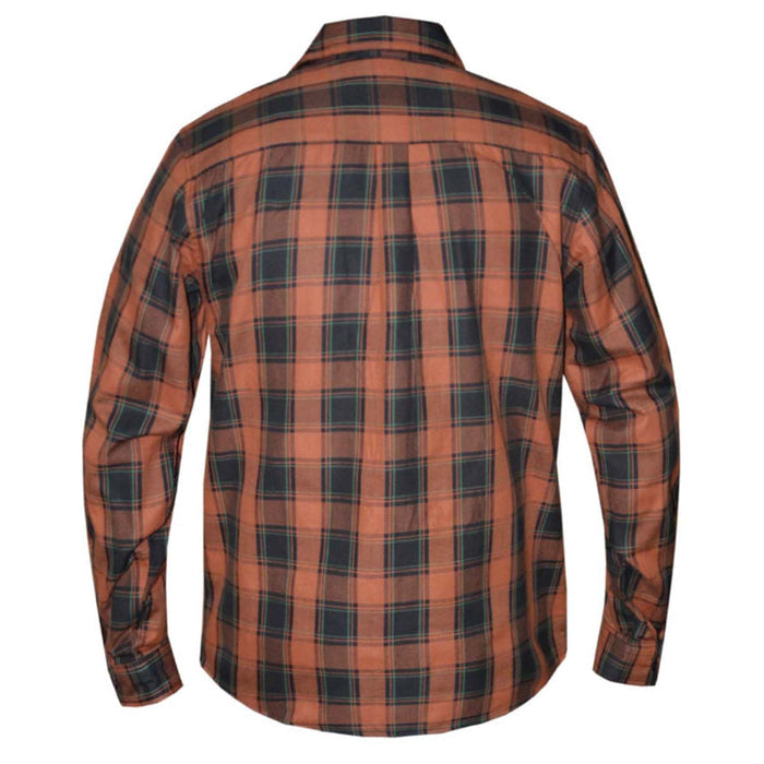 Copper men's armored riding flannel alternate view