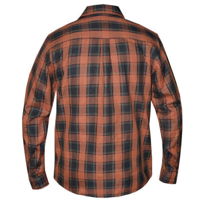 Copper men's armored riding flannel alternate view