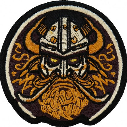 Viking Warrior Round Patch