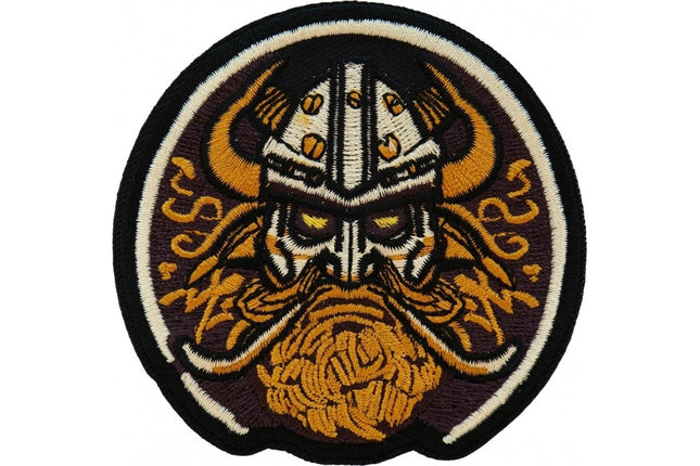 Viking Warrior Round Patch