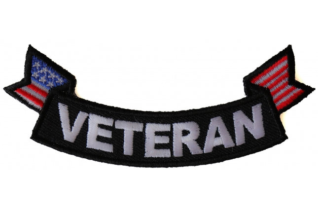 Veteran Back Patch With American Flag