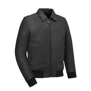 Motorcycle Bomber Leather Jacket: This jacket seamlessly marries timeless design with Armor pockets to provide the rider unpa