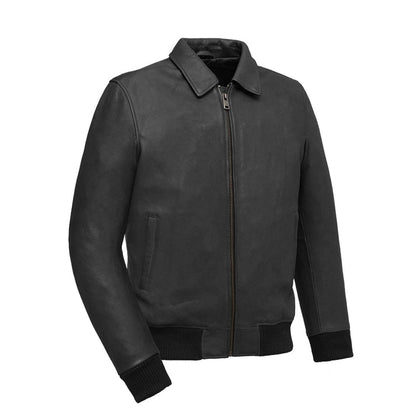 Motorcycle Bomber Leather Jacket: This jacket seamlessly marries timeless design with Armor pockets to provide the rider unpa