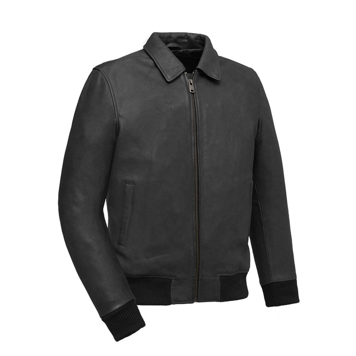 Motorcycle Bomber Leather Jacket: This jacket seamlessly marries timeless design with Armor pockets to provide the rider unpa
