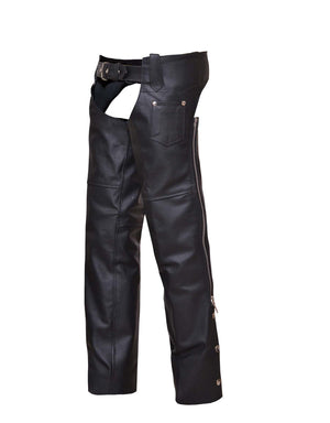Kids Bolt On Pocket Chaps: Size Chart Disclaimer: 
Waist measurement is taken with out extending the belt