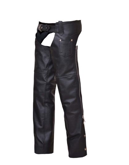 Kids Bolt On Pocket Chaps: Size Chart Disclaimer: 
Waist measurement is taken with out extending the belt