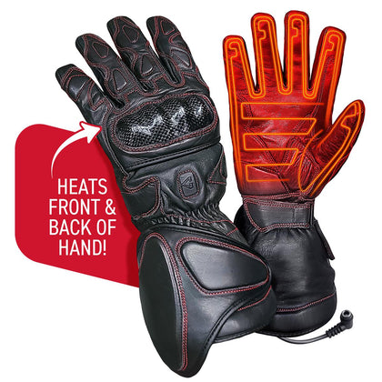 Gerbing 12V Extreme Hard Knuckle Heated Gloves: Keep your hands warm, even on the coldest riding days, with our premium 12V h