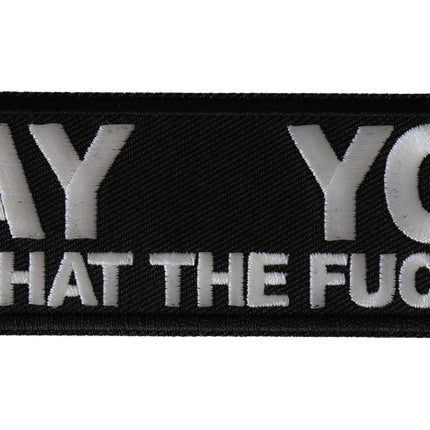 AY YO WTF Patch