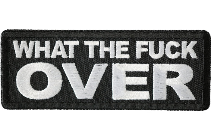 WTF Over Patch embroidered product photo