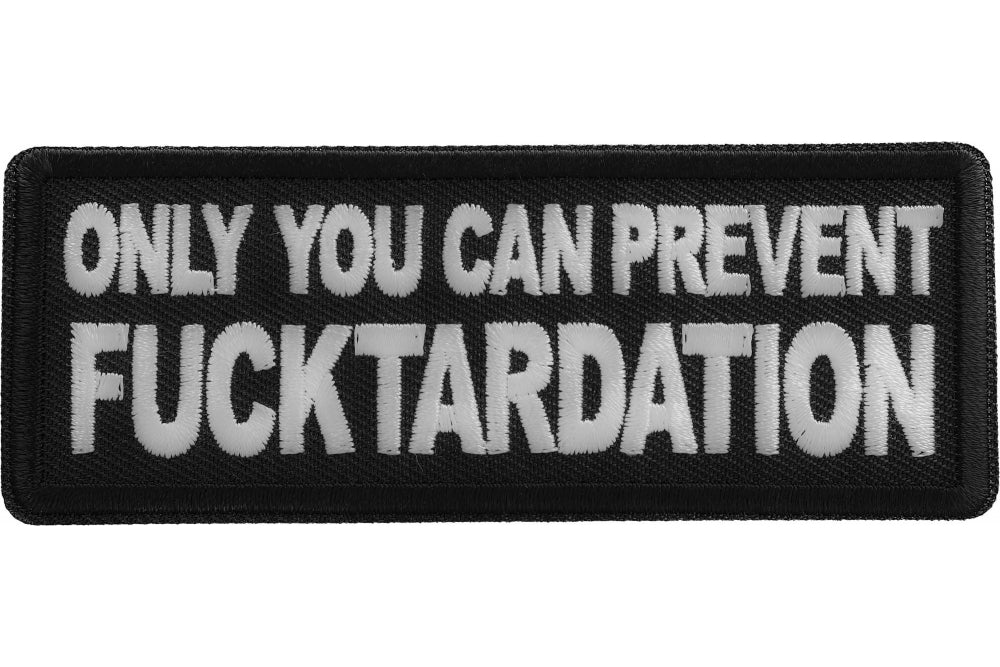 Only You Can Prevent Patch embroidered product photo