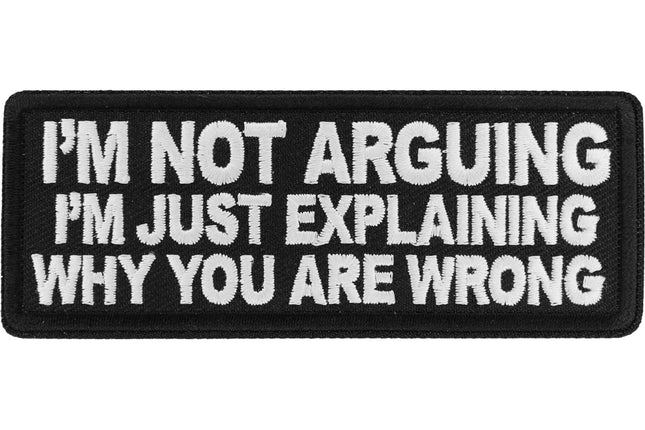 Not Arguing Patch