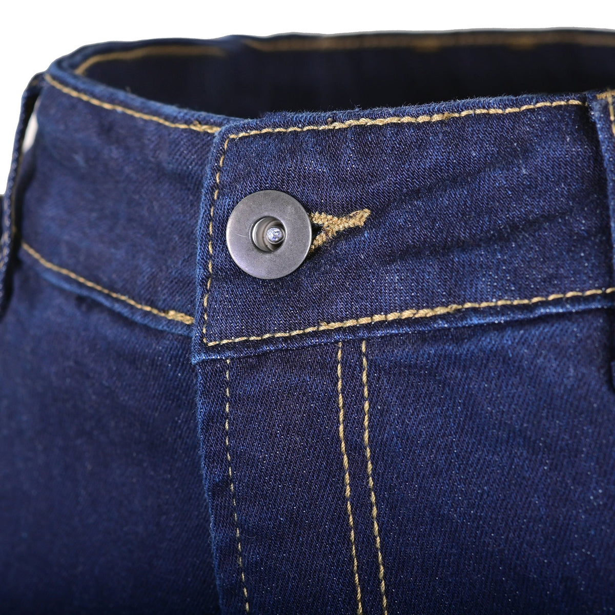 NORU Delta Denim Jeans waistband and front closure detail