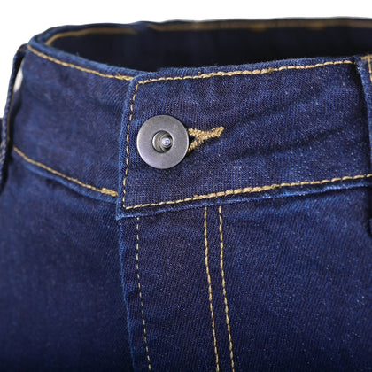 NORU Delta Denim Jeans waistband and front closure detail