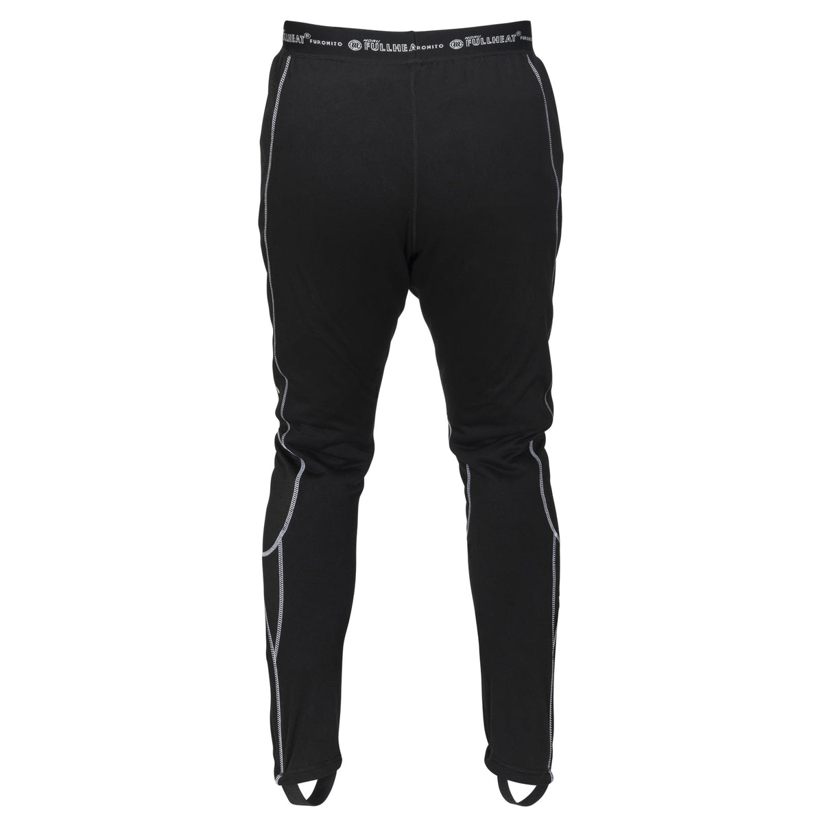 NORU Full Heat Long Johns in black, back view