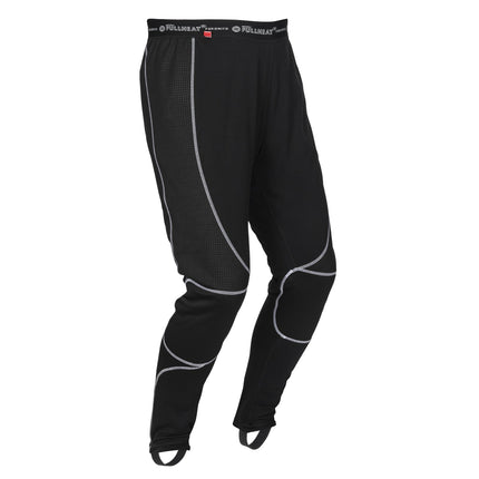 NORU Full Heat Long Johns in black, front angle view