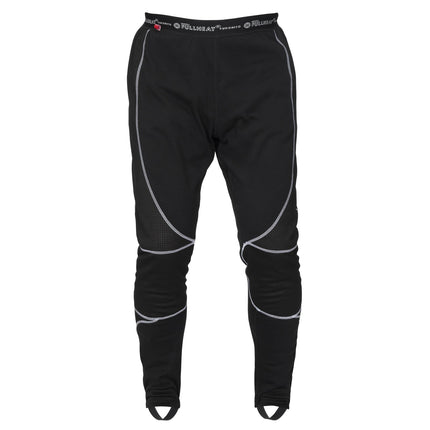 NORU Full Heat Long Johns in black, front view