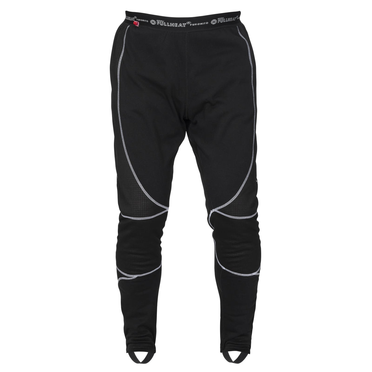 NORU Full Heat Long Johns in black, front view