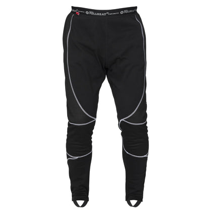 NORU Full Heat Long Johns in black, front view