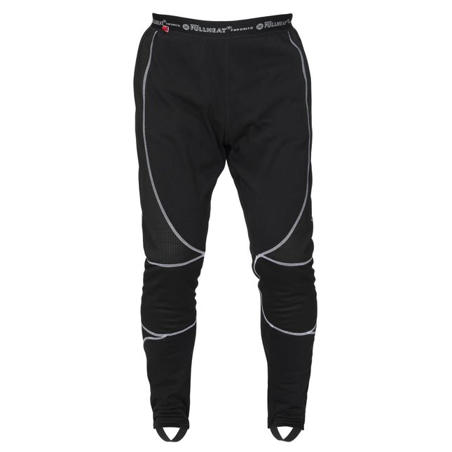 NORU Full Heat Long Johns in black, front view