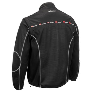 NORU Full Heat Mid Layer Jacket in black, back angle view