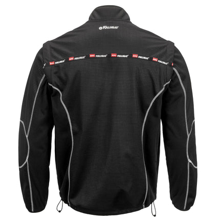 NORU Full Heat Mid Layer Jacket in black, back view