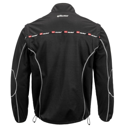 NORU Full Heat Mid Layer Jacket in black, back view