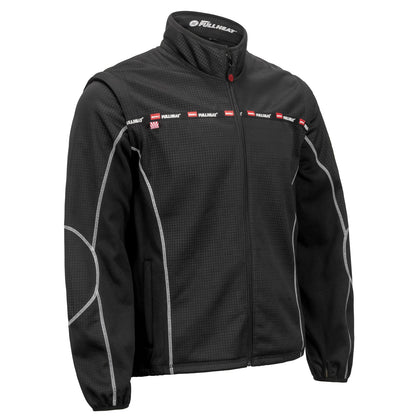 NORU Full Heat Mid Layer Jacket in black, front angle view
