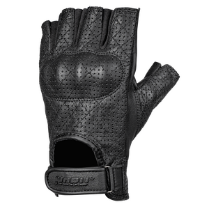 NORU Kote Fingerless Leather Gloves top angle