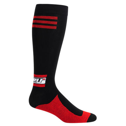 NORU Standard Riding Socks, black and red, product image