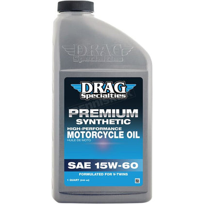 15W-60 FULL SYNTHETIC OIL: Drag Specialties Premium Full Synthetic 15w60 Oil





100% fully synthetic oil specifically engin