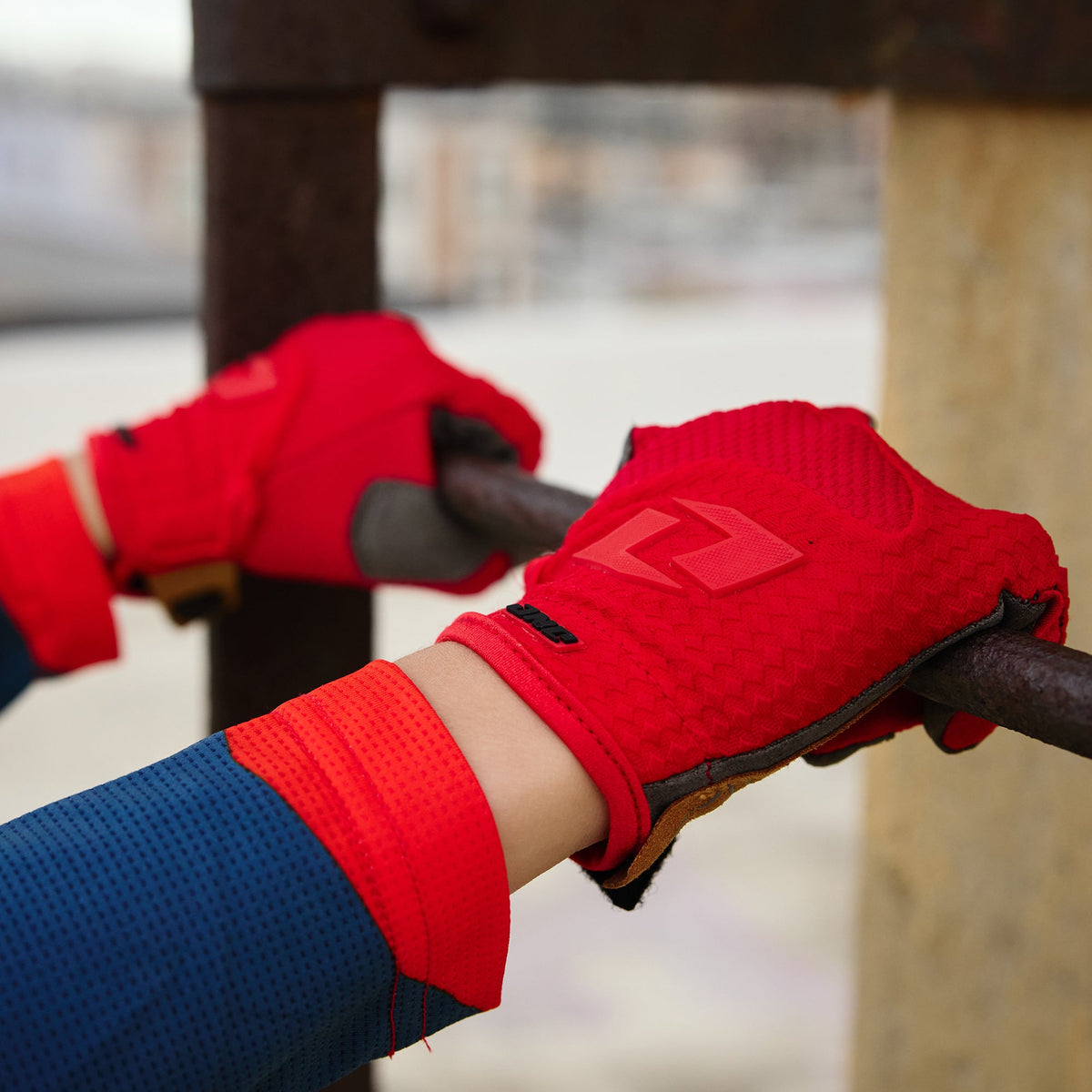 ONE Industries X-197 Youth Gloves Red, manufacturer detail photograph