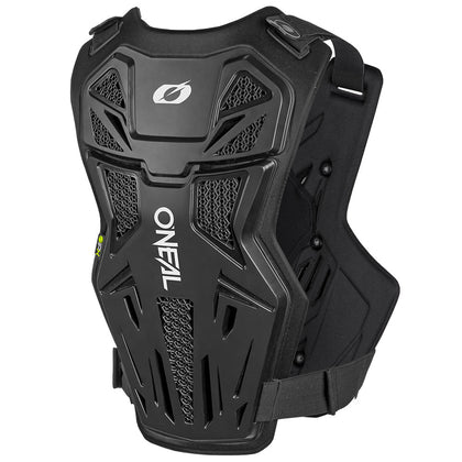 O'Neal Youth Split Chest Protector black, rear view