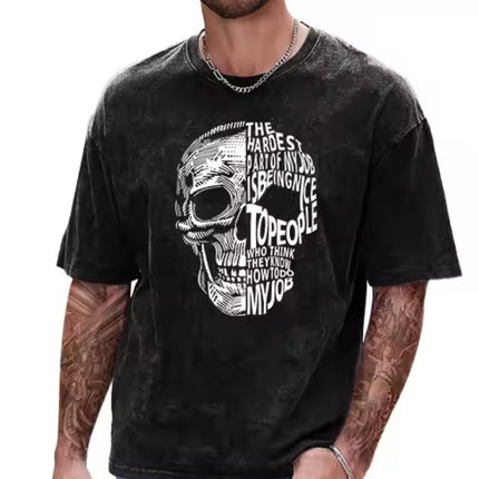 How To Do My Job Skull Shirt