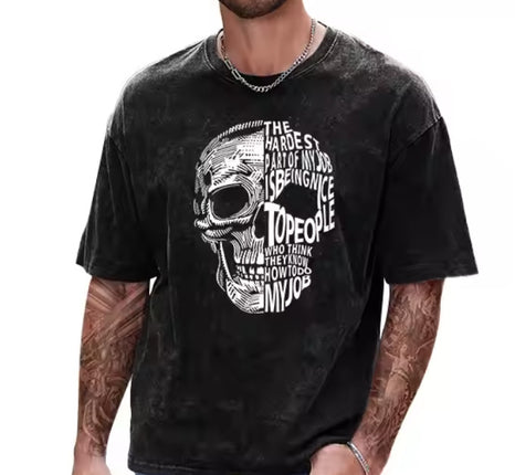 How To Do My Job Skull Shirt