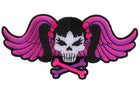 Pigtails Skull and Wings embroidered patch P3419