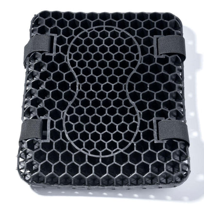 Black honeycomb gel motorcycle passenger cushion