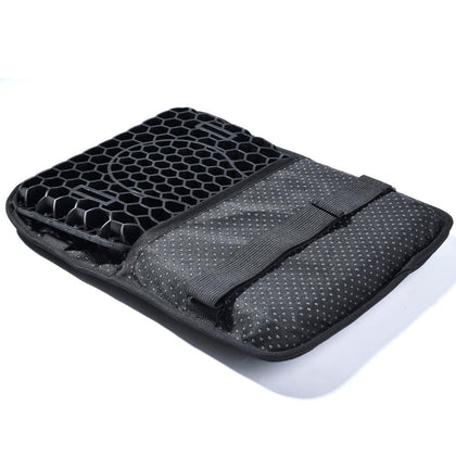 Non slip underside and securing straps on Pillion AirGel cushion