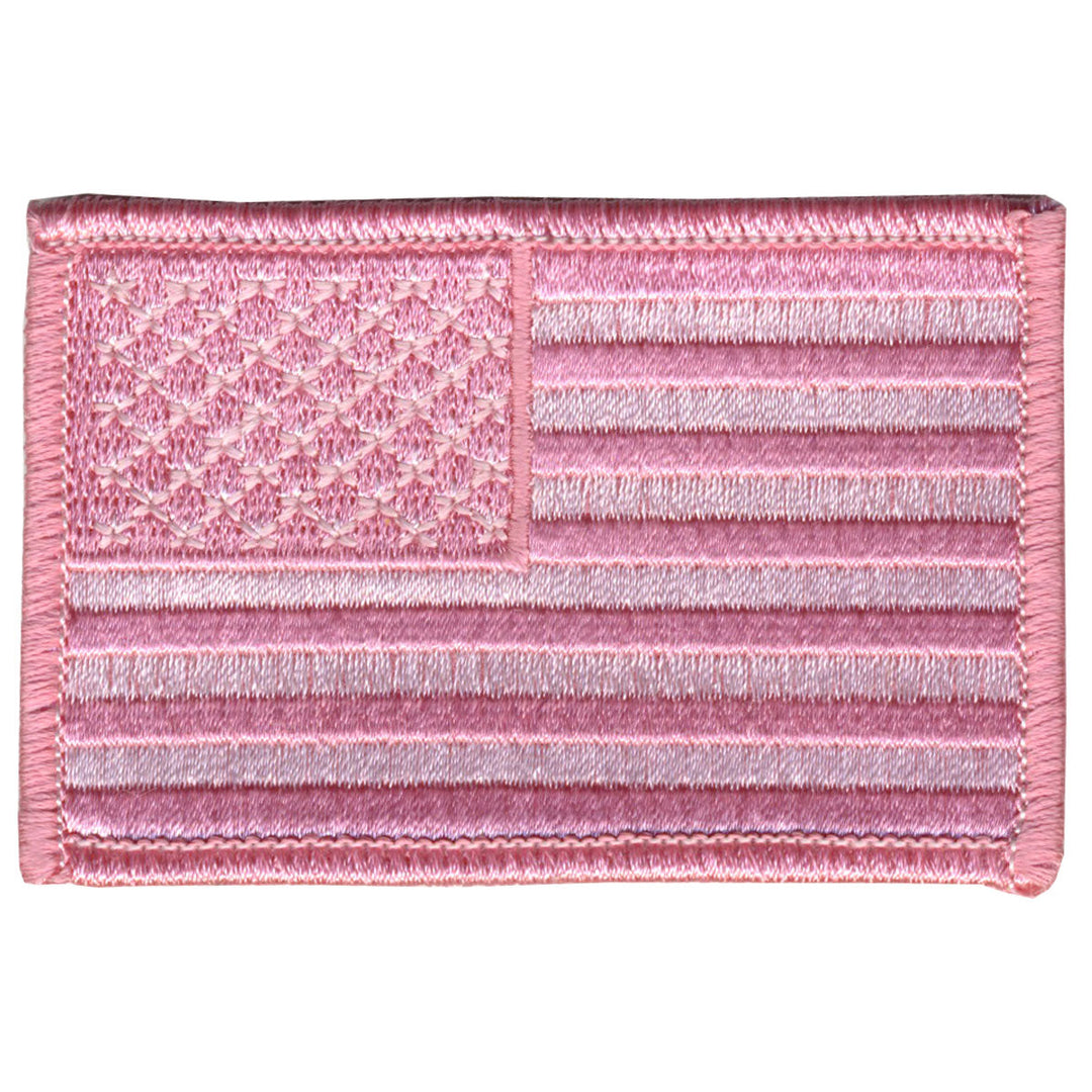 American Flag Patch Pink 3 Inch